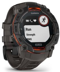 Умные часы Garmin Instinct 3 50mm Solar, Black with Charcoal Silicone (010-02935-40) HK