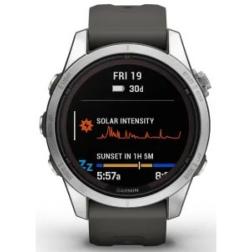 Garmin Fenix 7S Pro Solar Silver / Graphite Band