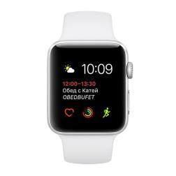 Apple Watch Series 1 38mm Silver Aluminum Case with White Sport Band