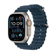 Apple Watch Ultra 3 (2025) 49mm Natural Titanium Case with Anchor Blue Ocean Band