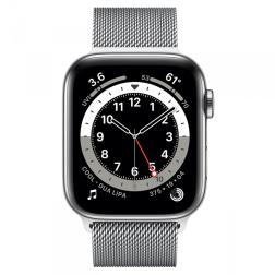 Apple Watch Series 6 44mm GPS+Cellular Graphite Stainless Steel Case with Graphite Milanese Loop