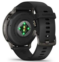 Умные часы Garmin Venu 4 45mm Slate with Black Silicone Band (010-03014-00)