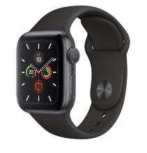 Apple Watch 5 40mm Space Gray Aluminum Case with Black Sport Band