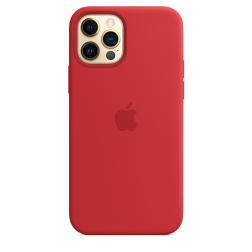 Силиконовый чехол MagSafe для iPhone 12 и iPhone 12 Pro, красный цвет (PRODUCT)RED