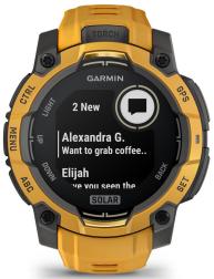 Умные часы Garmin Instinct 3 45mm Solar, Sunburst with Sunburst/Grey Band (010-02934-02)
