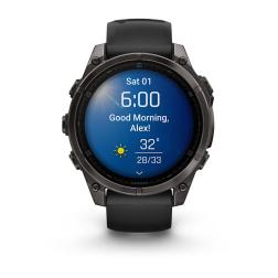 Часы Garmin Fenix 8 47mm Amoled Sapphire Titanium Carbon Gray (010-02904-21)