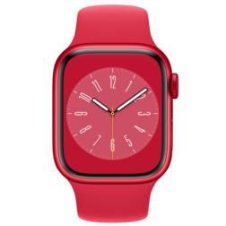 Apple Watch S8 41mm Red Aluminum Case / Red Sport Band