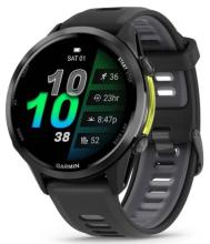Смарт-часы Garmin Forerunner 970 Carbon Gray DLC Titanium with Black Case and Black/Translucent Whitestone Band (010-02969-00)