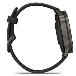 Умные часы Garmin Venu 4 41mm Slate with Black Silicone Band (010-03013-02)